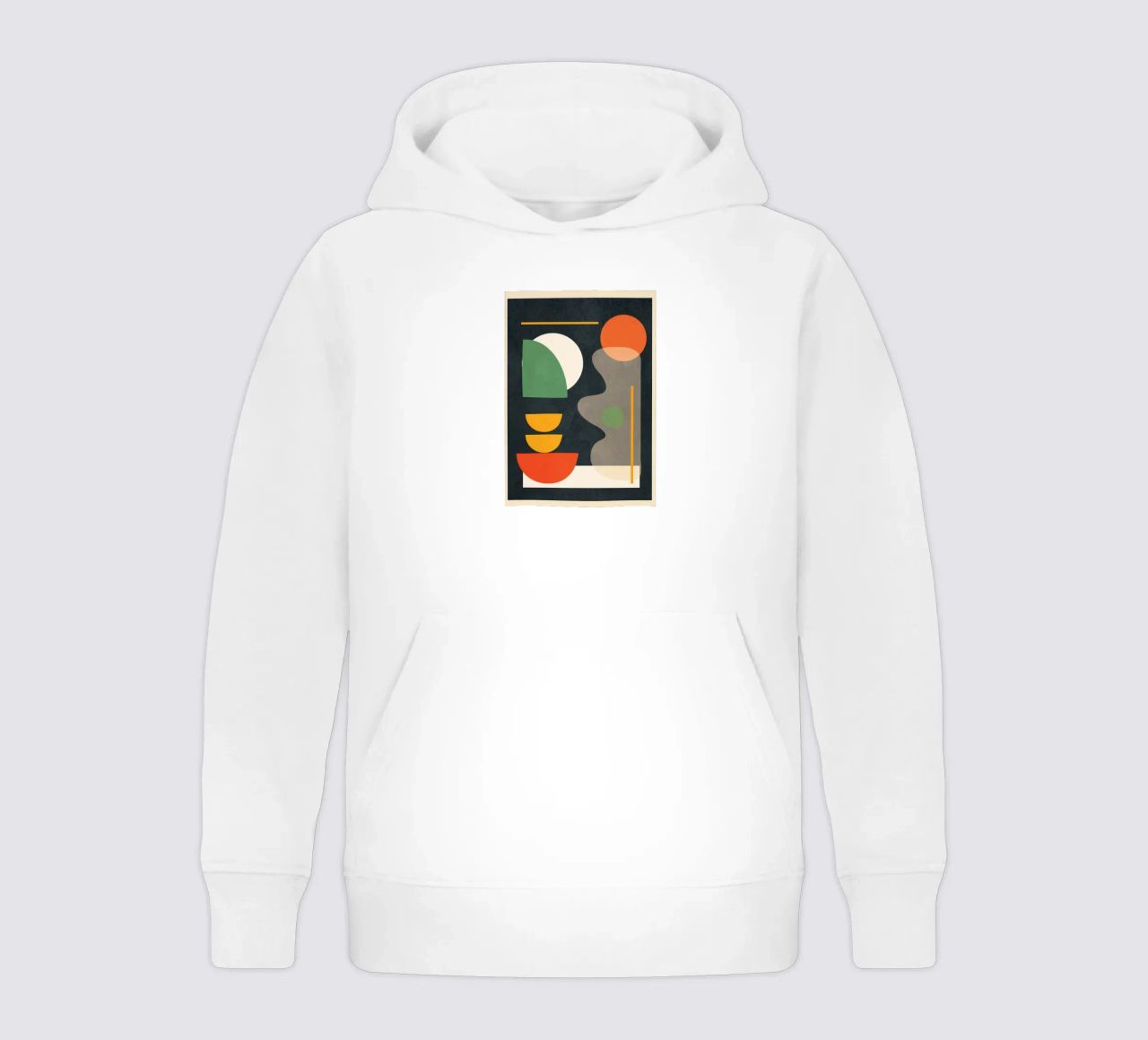 Abstract Shape Setting 02 felpa bambino con cappuccio da Flow Line