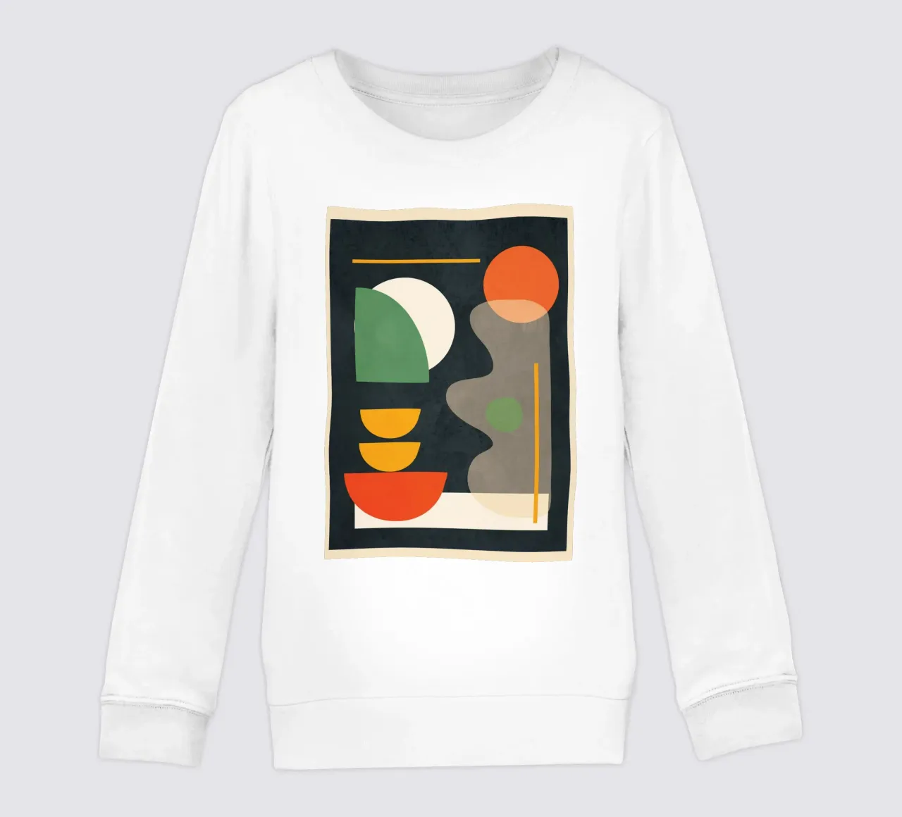 Abstract Shape Setting 02 Kinder Sweatshirt von Flow Line