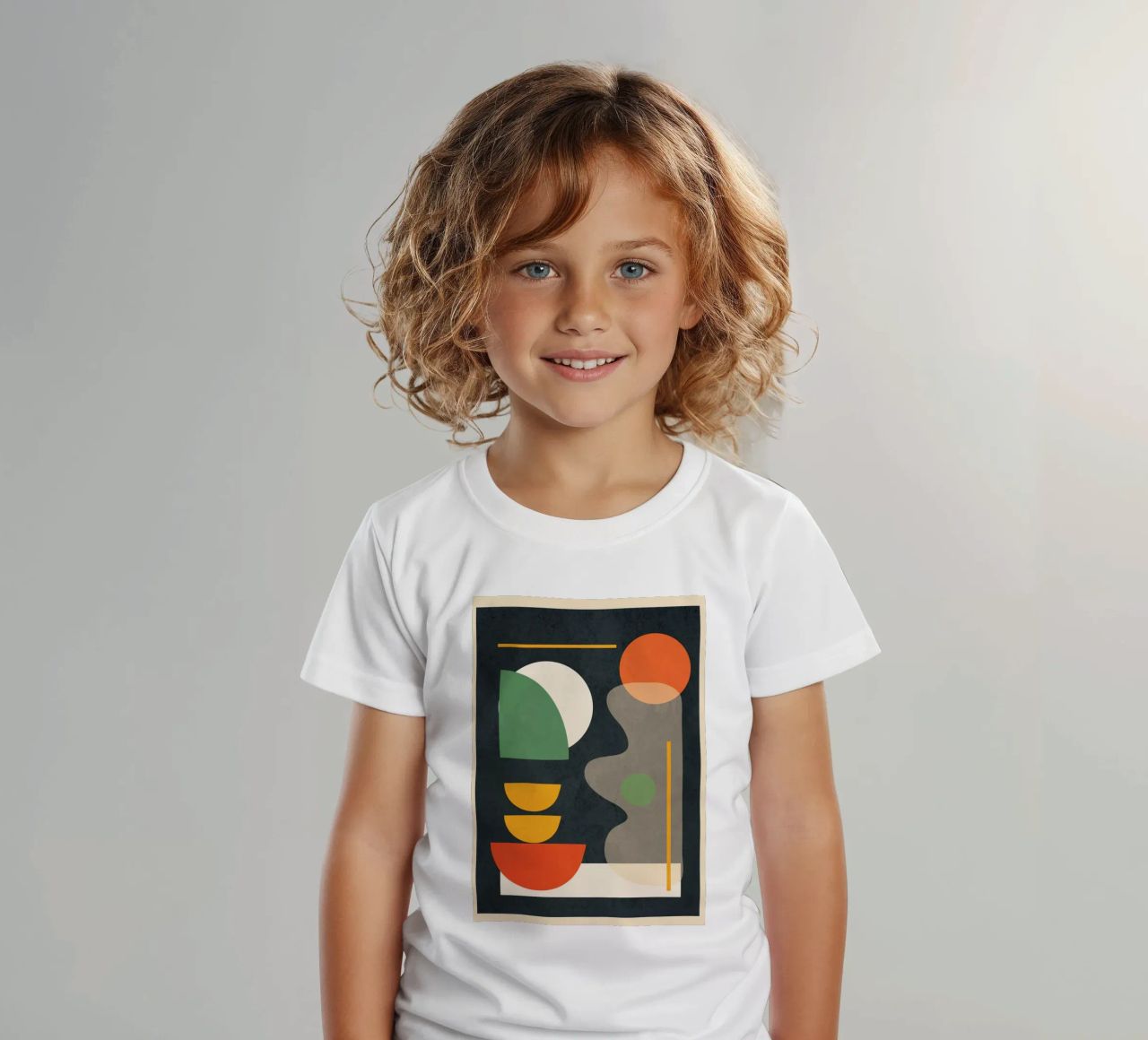 Abstract Shape Setting 02 t-shirt bambini da Flow Line
