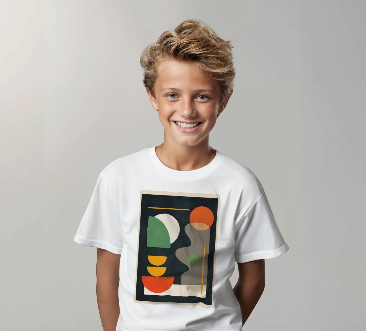 Abstract Shape Setting 02 t-shirt bambini da Flow Line