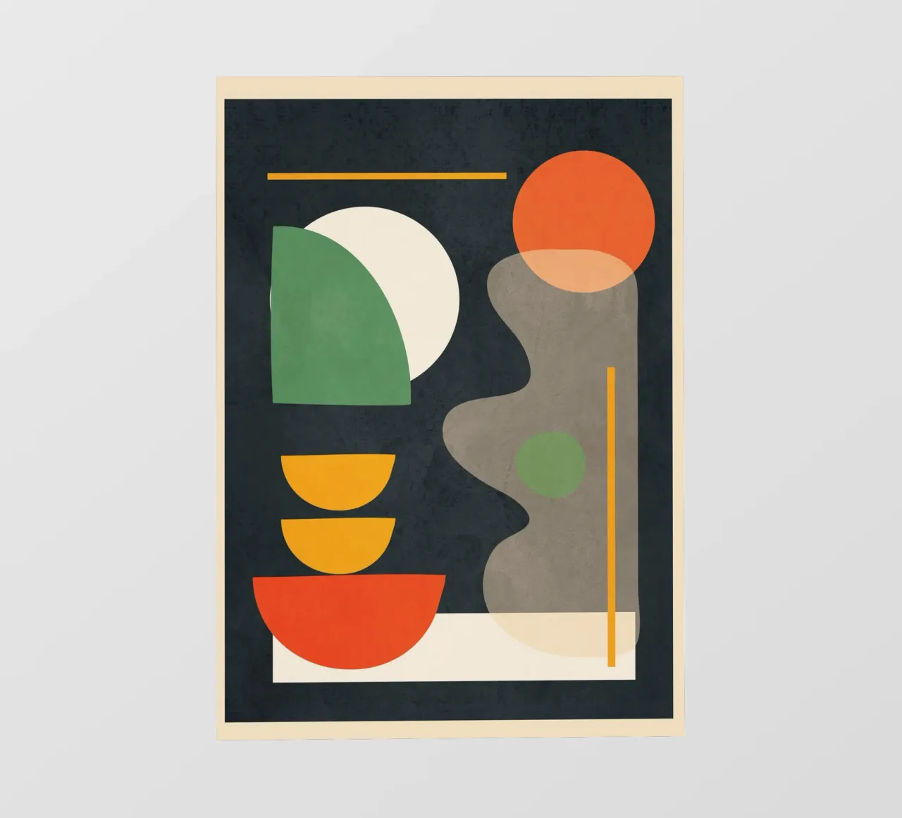 Abstract Shape Setting 02 fotobehang van Flow Line