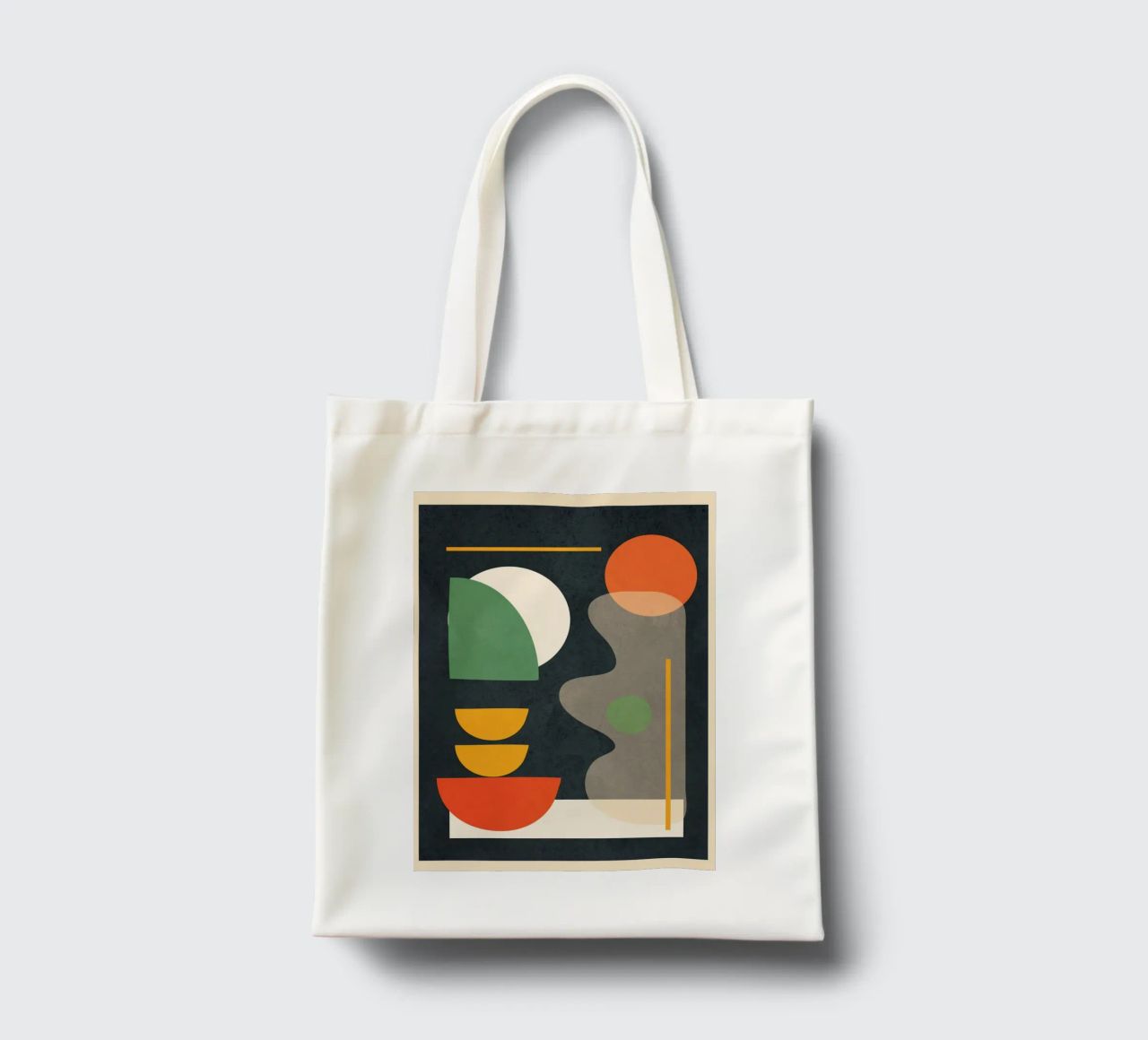 Abstract Shape Setting 02 borsa in juta da Flow Line