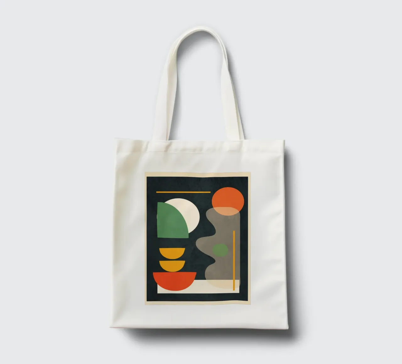 Abstract Shape Setting 02 borsa in juta da Flow Line