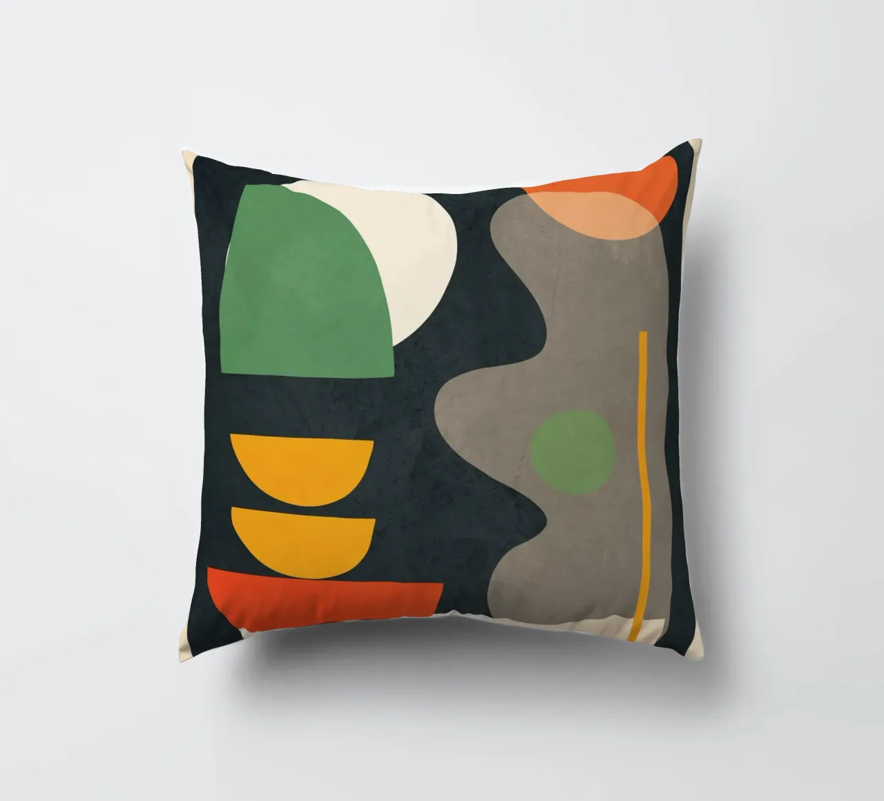 Abstract Shape Setting 02 decorative cushion by Flow Line