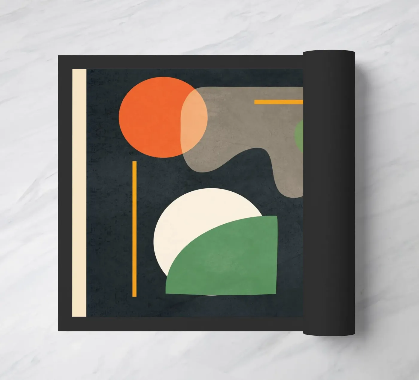 Abstract Shape Setting 02 deurmat van Flow Line