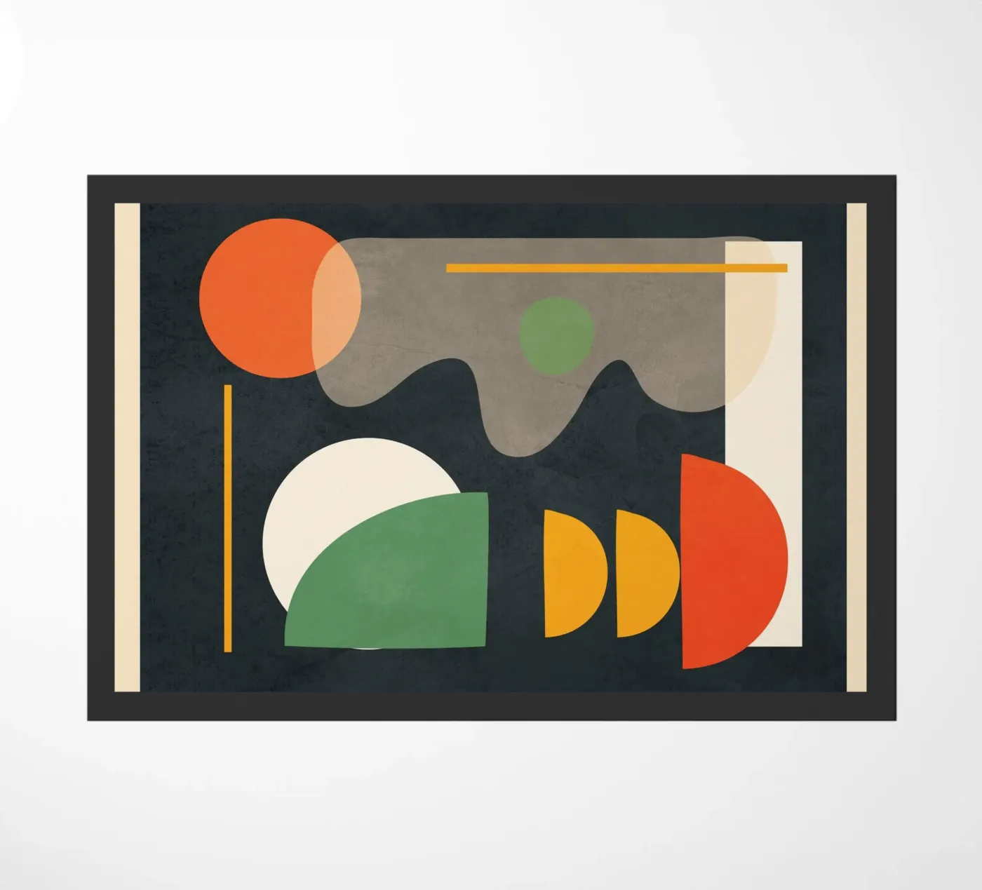 Abstract Shape Setting 02 deurmat van Flow Line