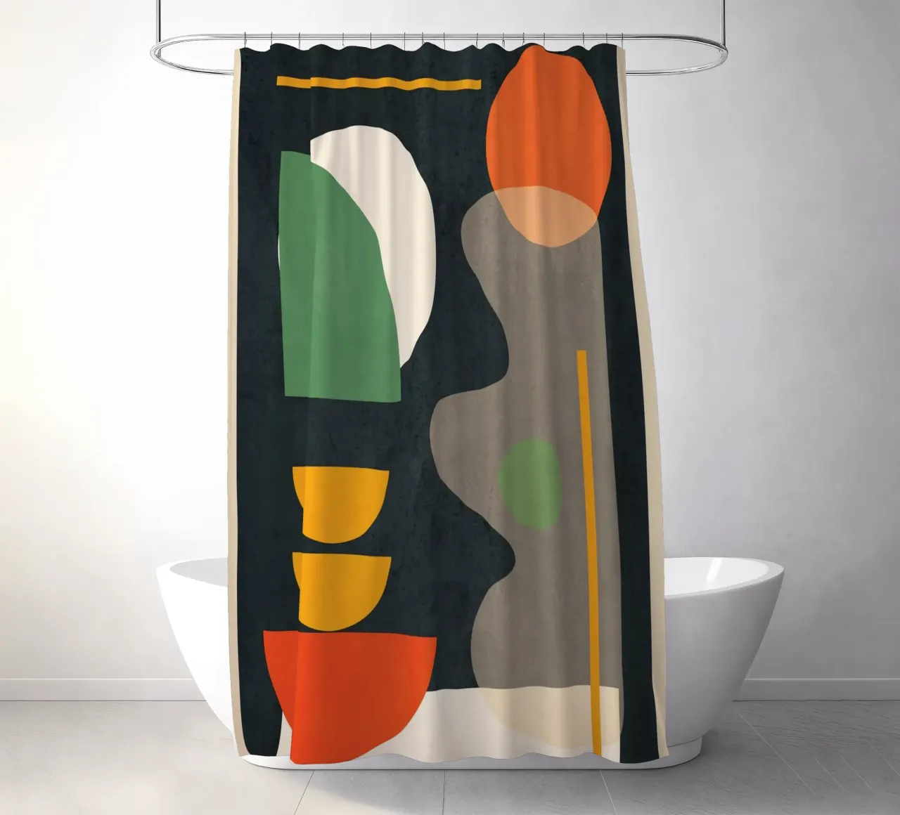 Abstract Shape Setting 02 tenda da doccia da Flow Line