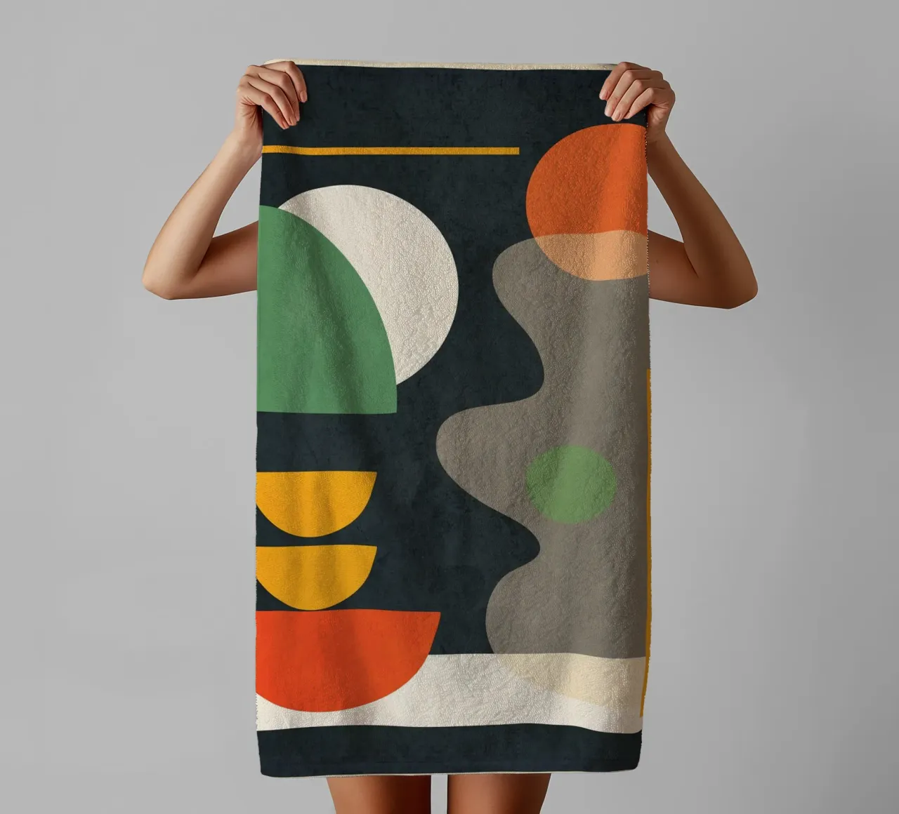 Abstract Shape Setting 02 Handtuch von Flow Line
