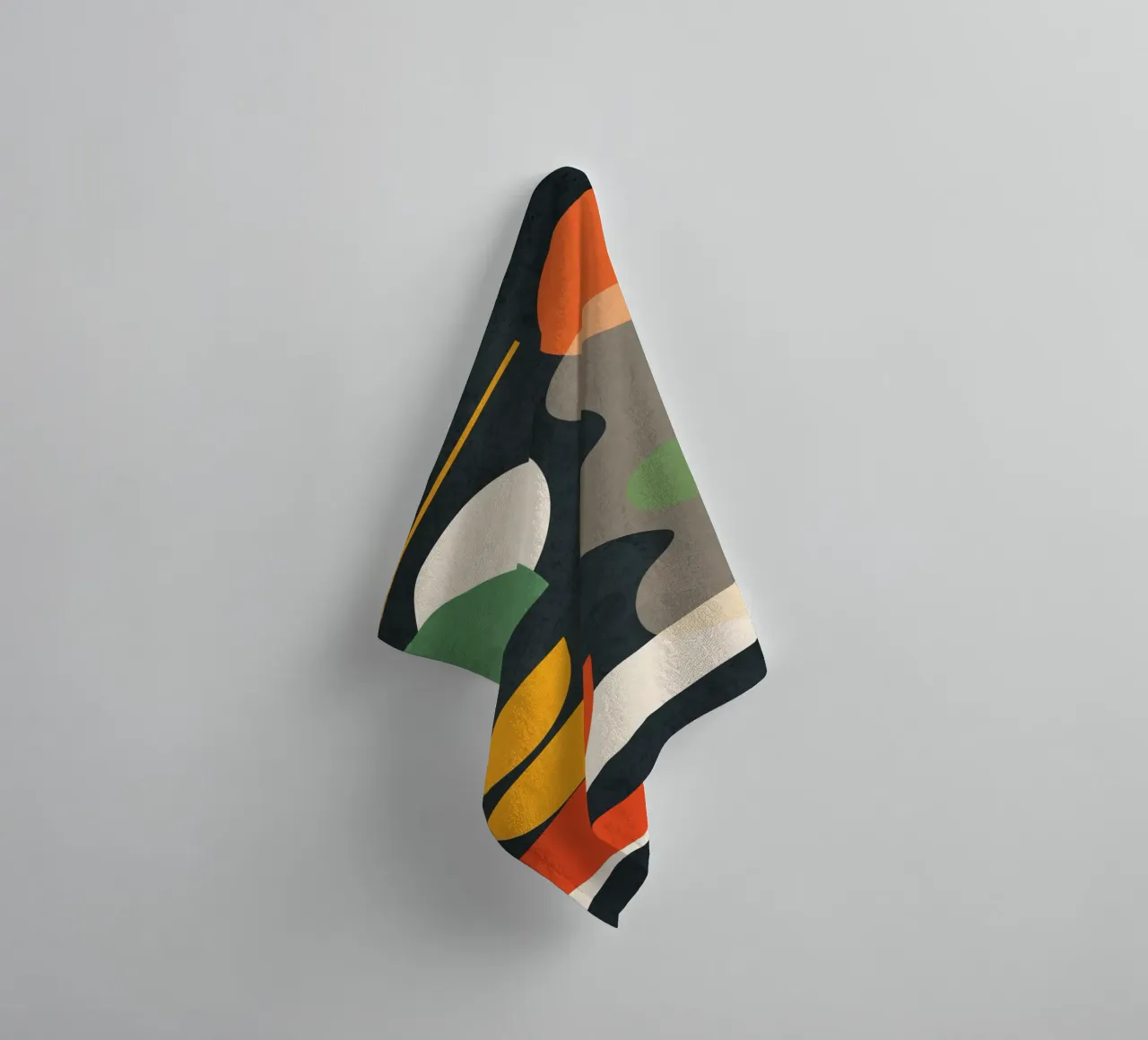 Abstract Shape Setting 02 serviette de bain de Flow Line