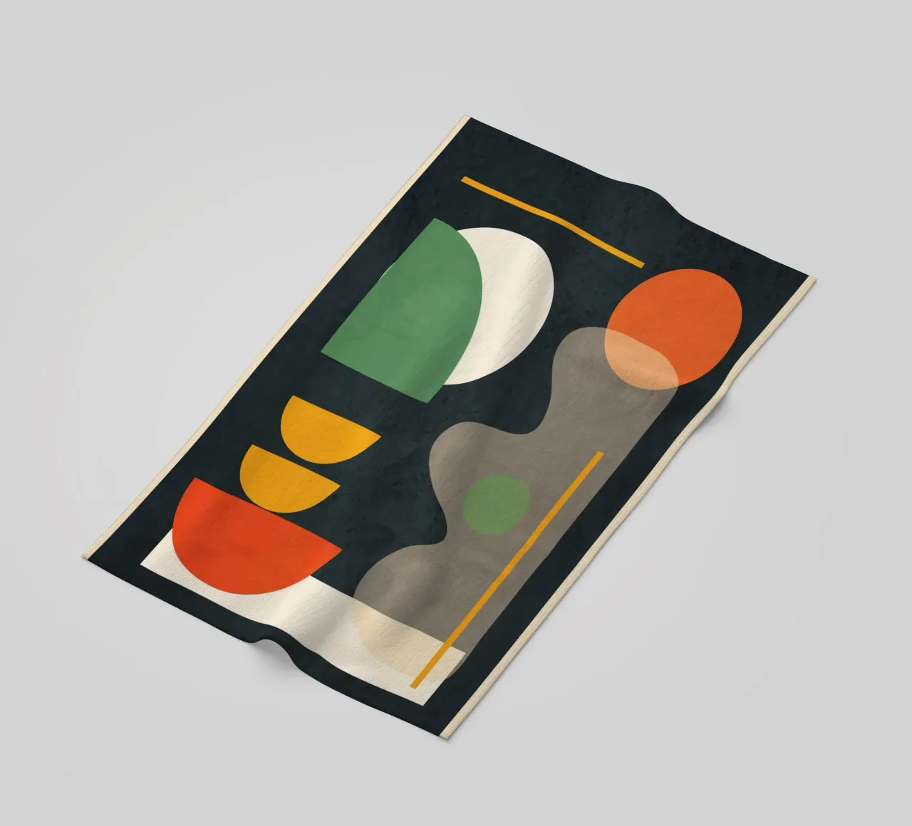 Abstract Shape Setting 02 Strandtuch von Flow Line