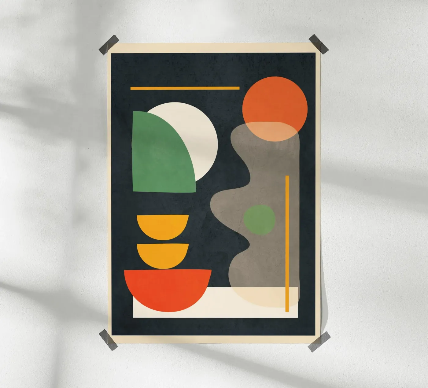 Abstract Shape Setting 02 poster by Flow Line
