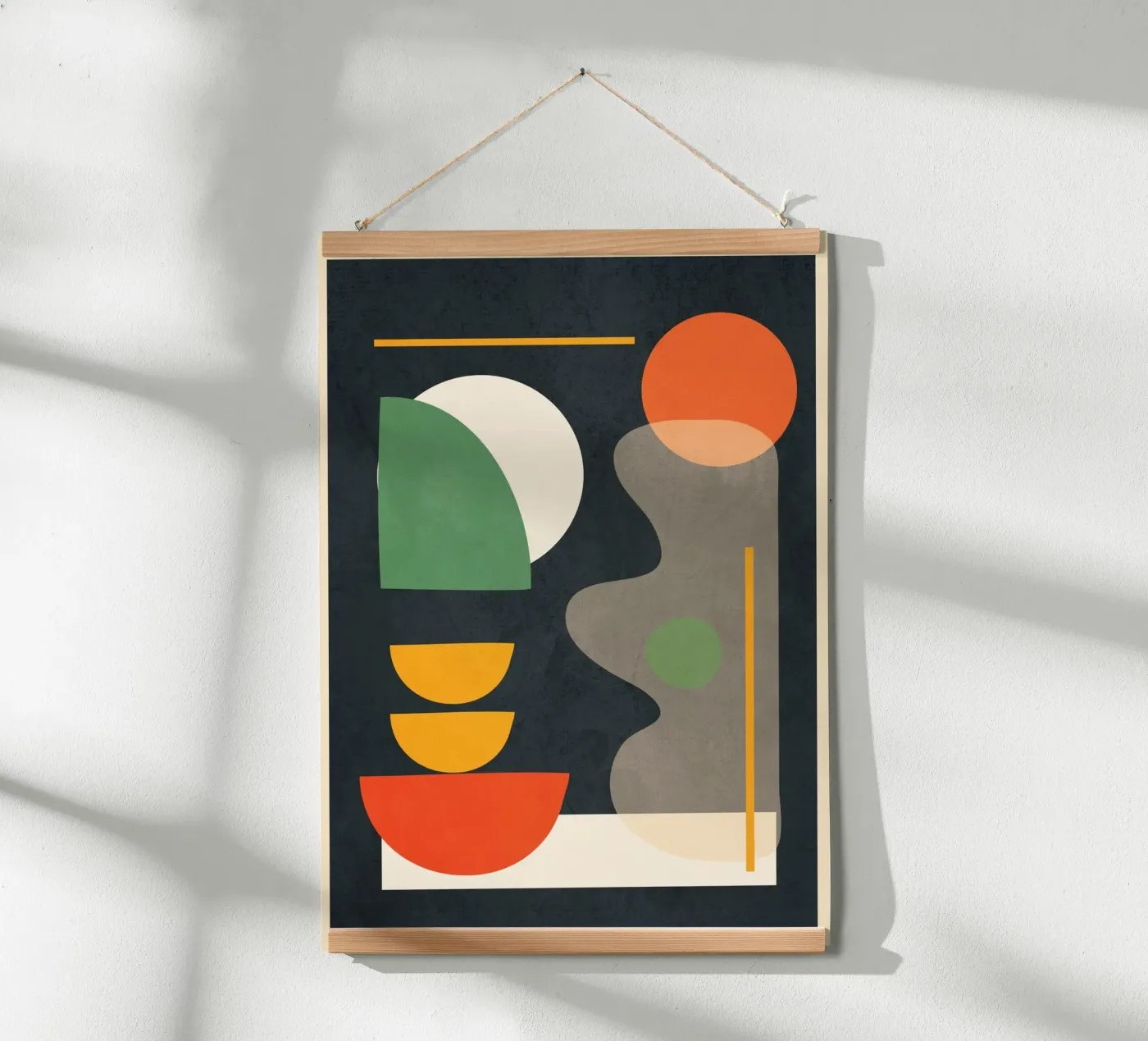 Abstract Shape Setting 02 poster by Flow Line