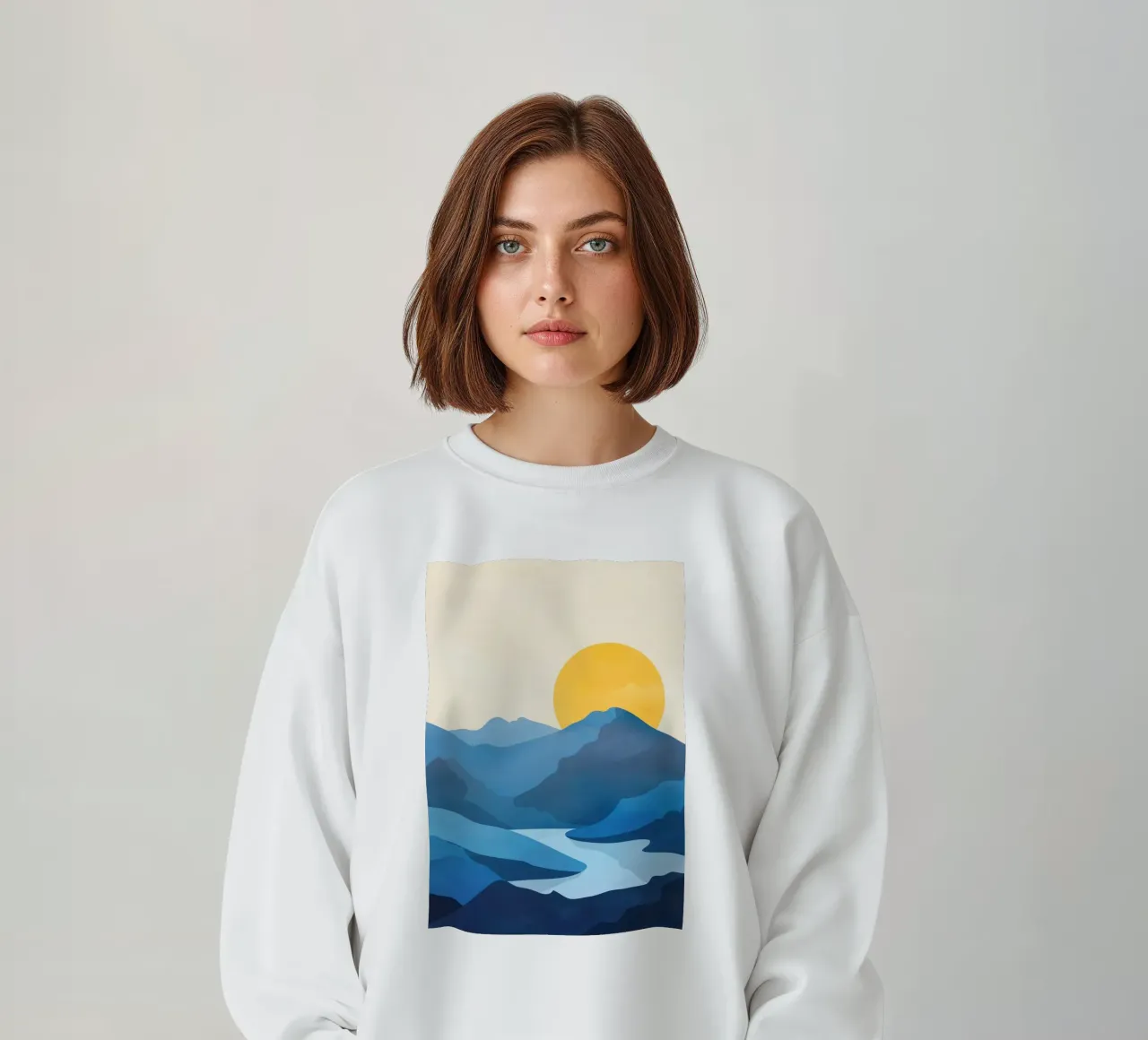 Minimalistic Landscape 1 sweatshirt by Flow Line