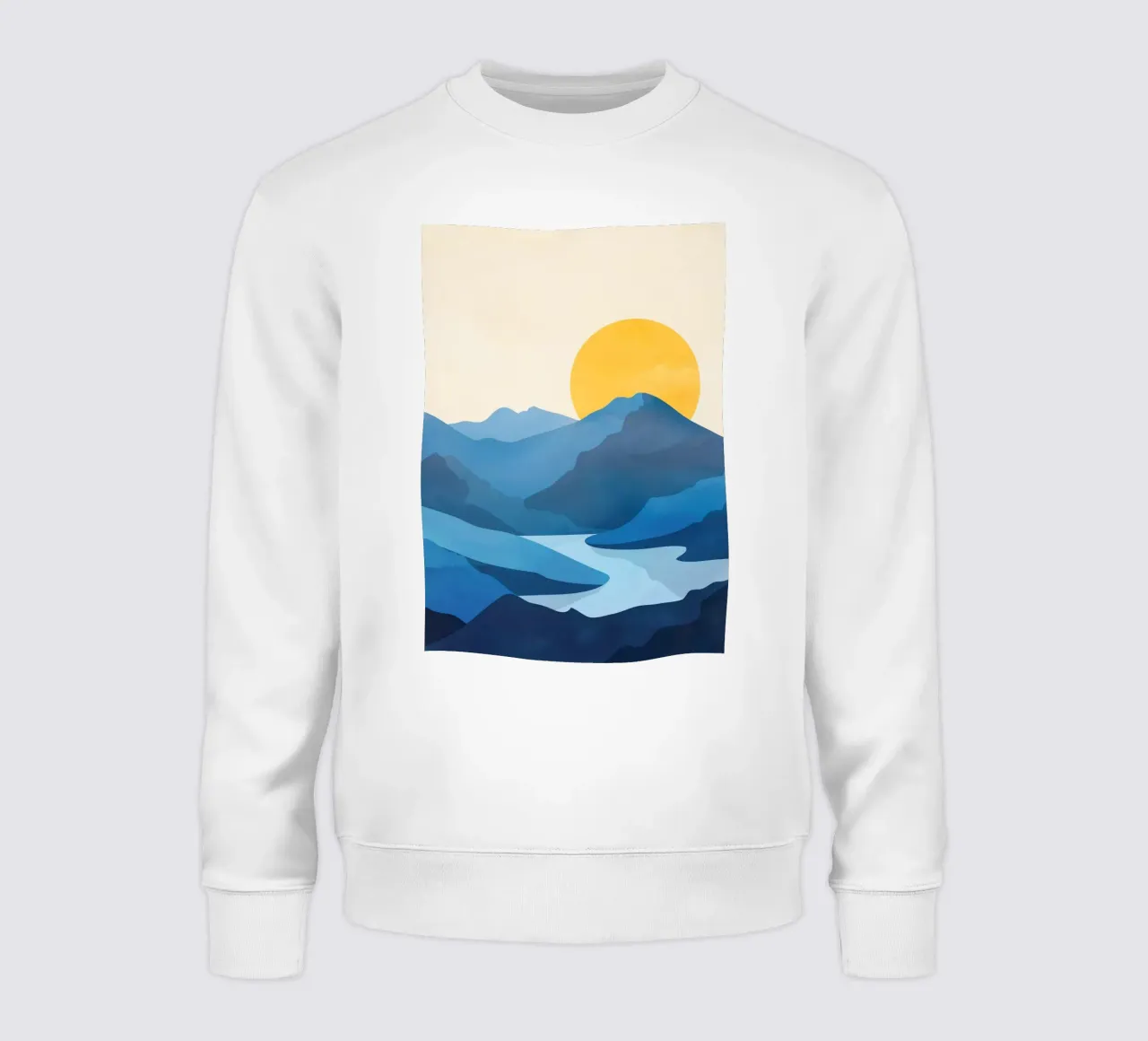 Minimalistic Landscape 1 sweatshirt by Flow Line