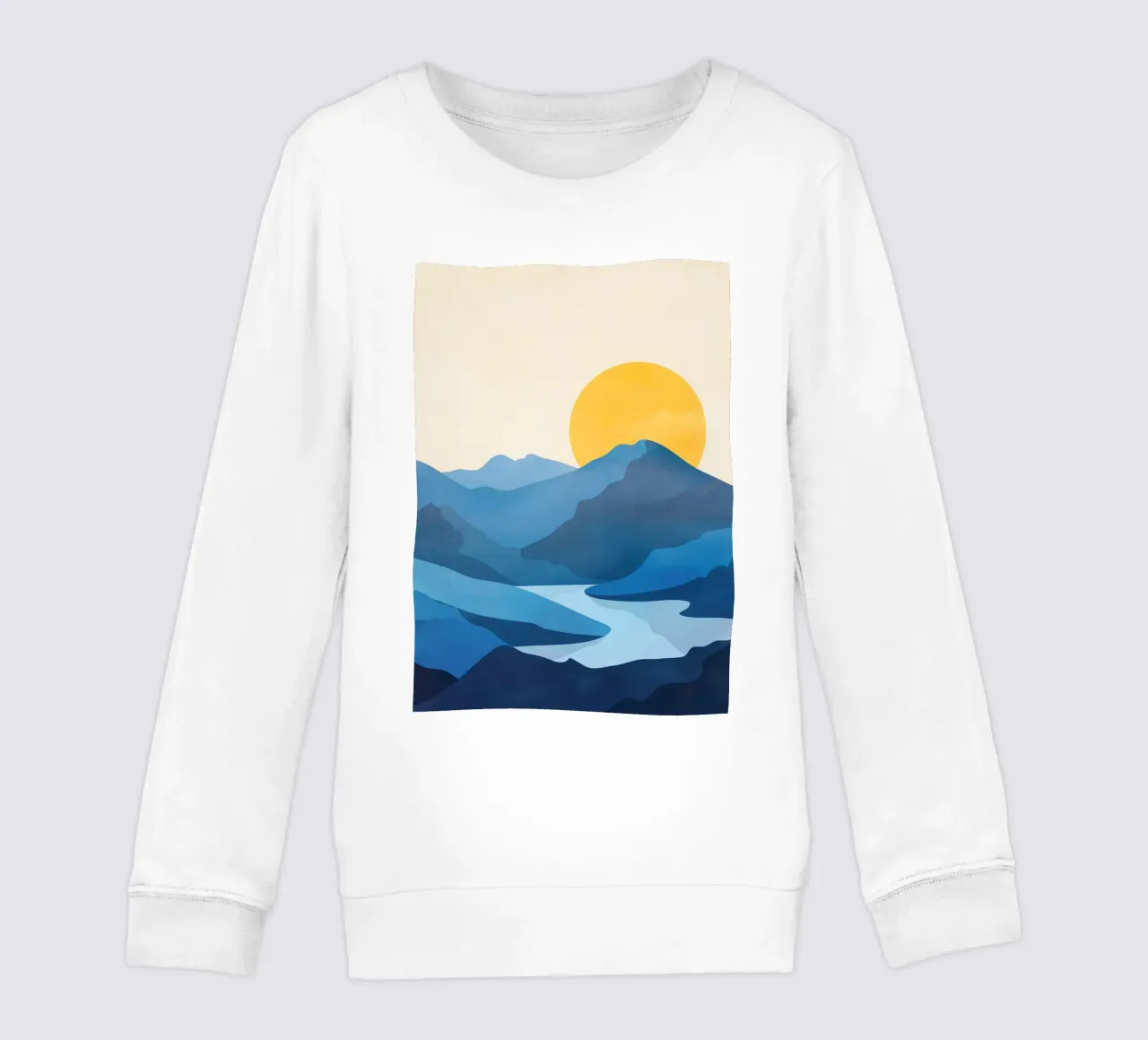 Minimalistic Landscape 1 felpa bambino da Flow Line