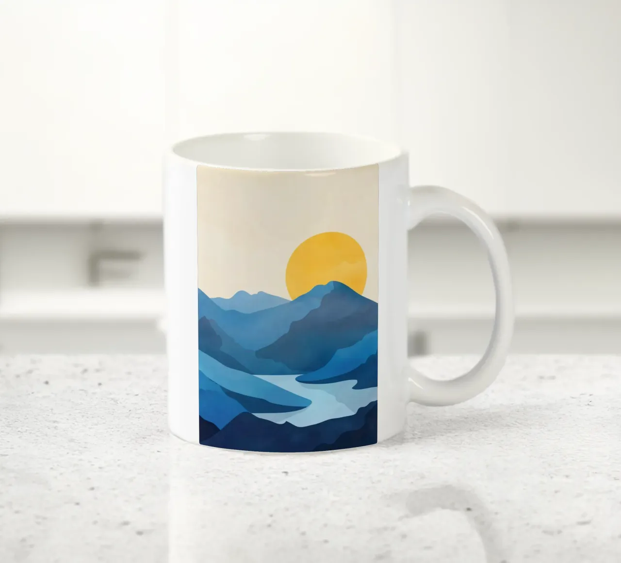 Minimalistic Landscape 1 tazza in ceramica da Flow Line