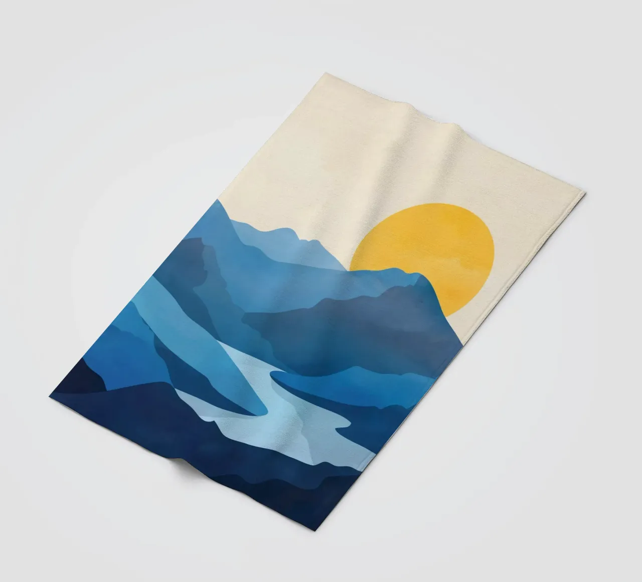 Minimalistic Landscape 1 coperta in pile da Flow Line