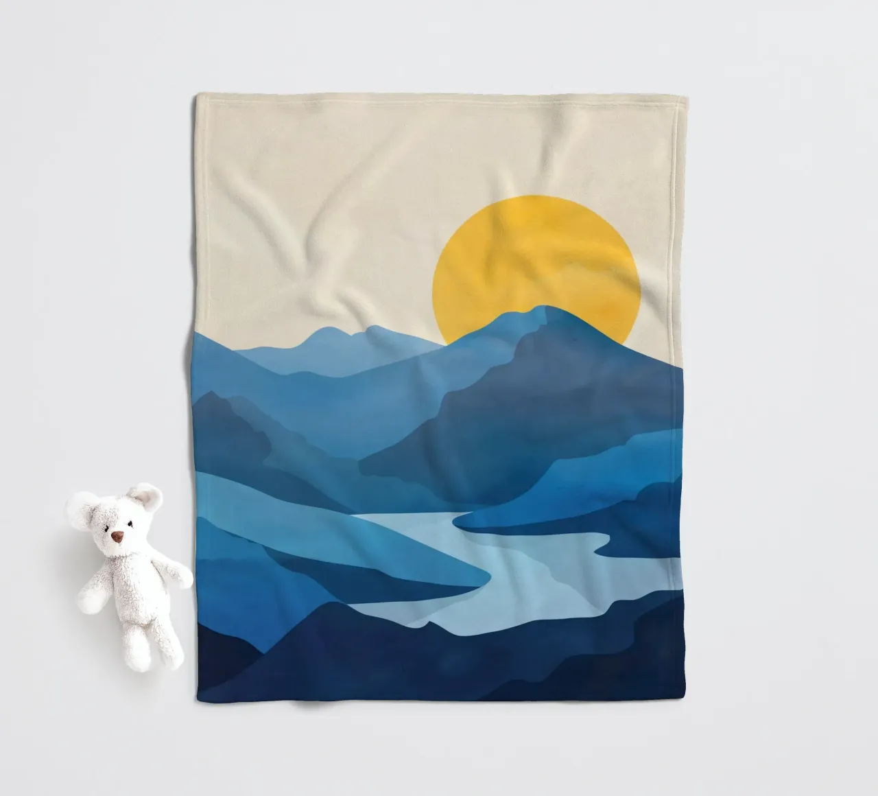 Minimalistic Landscape 1 coperta in pile da Flow Line