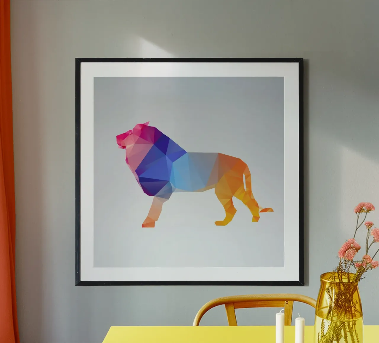 Glass Animals - Lion poster con telaio in legno da Three Of The Possessed