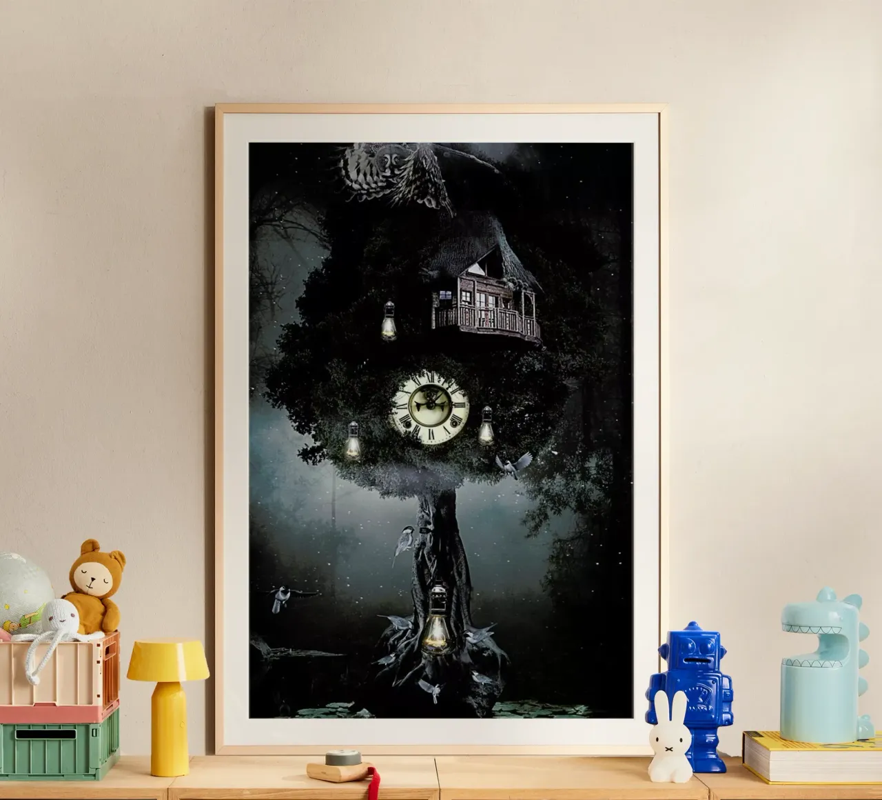 Lullaby poster con telaio in plastica da Design by Soph
