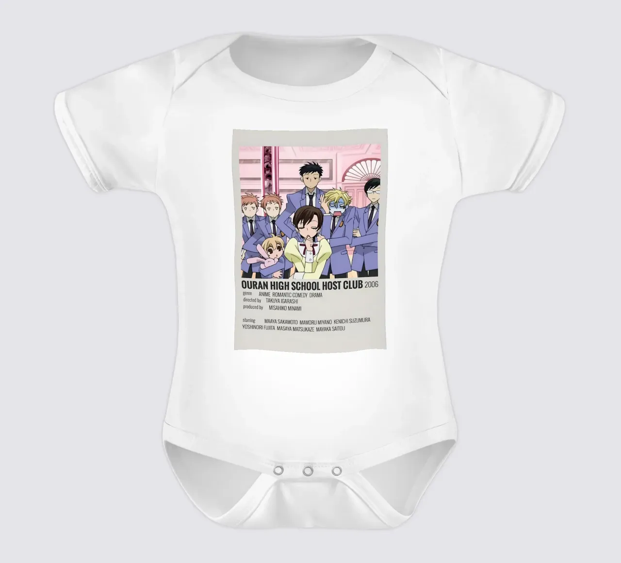 OURAN HIGH SCHOOL HOST CLUB 2006 body neonato maniche corte da Totoya