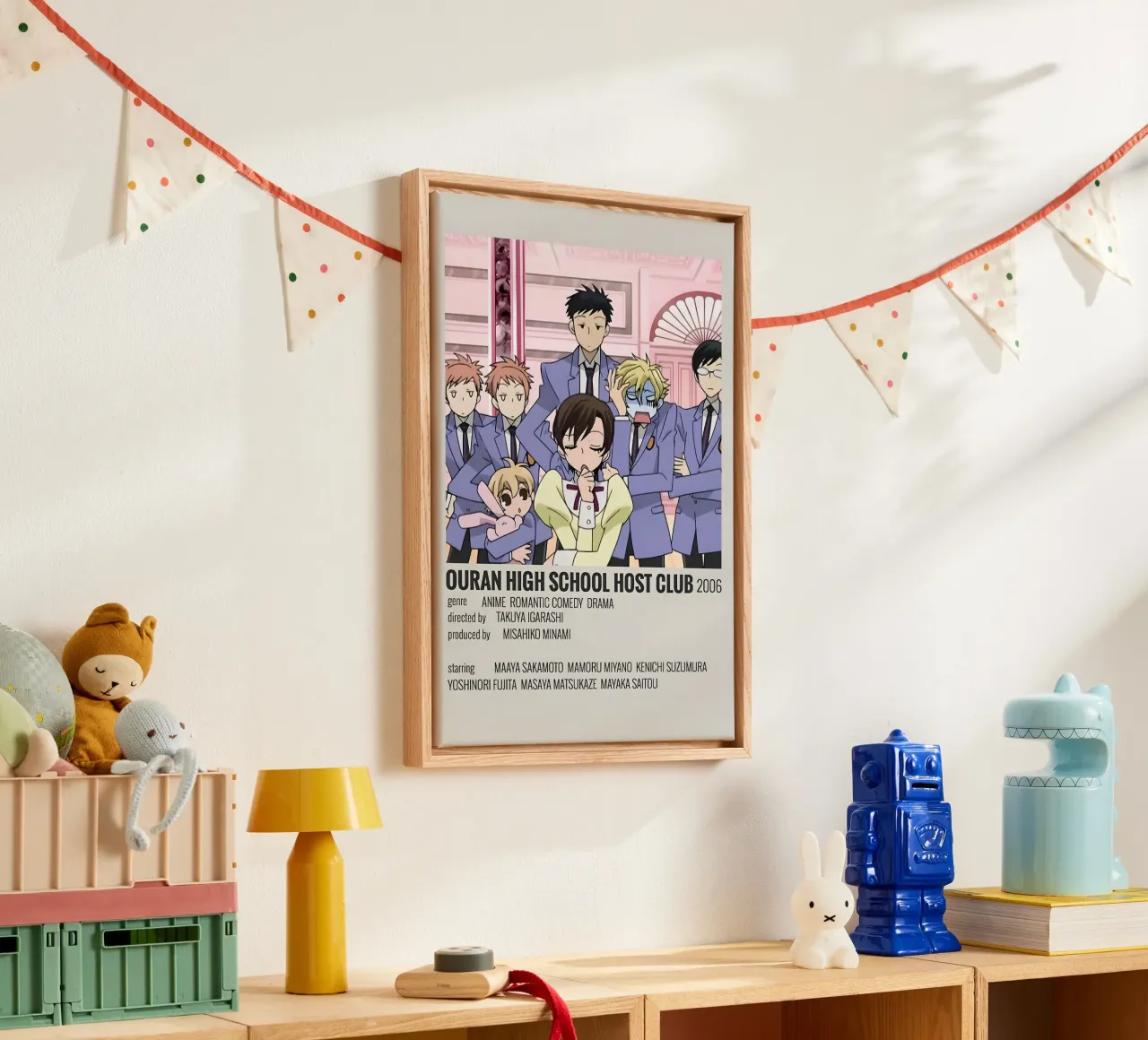 OURAN HIGH SCHOOL HOST CLUB 2006 tela con Cornice a cassetta da Totoya