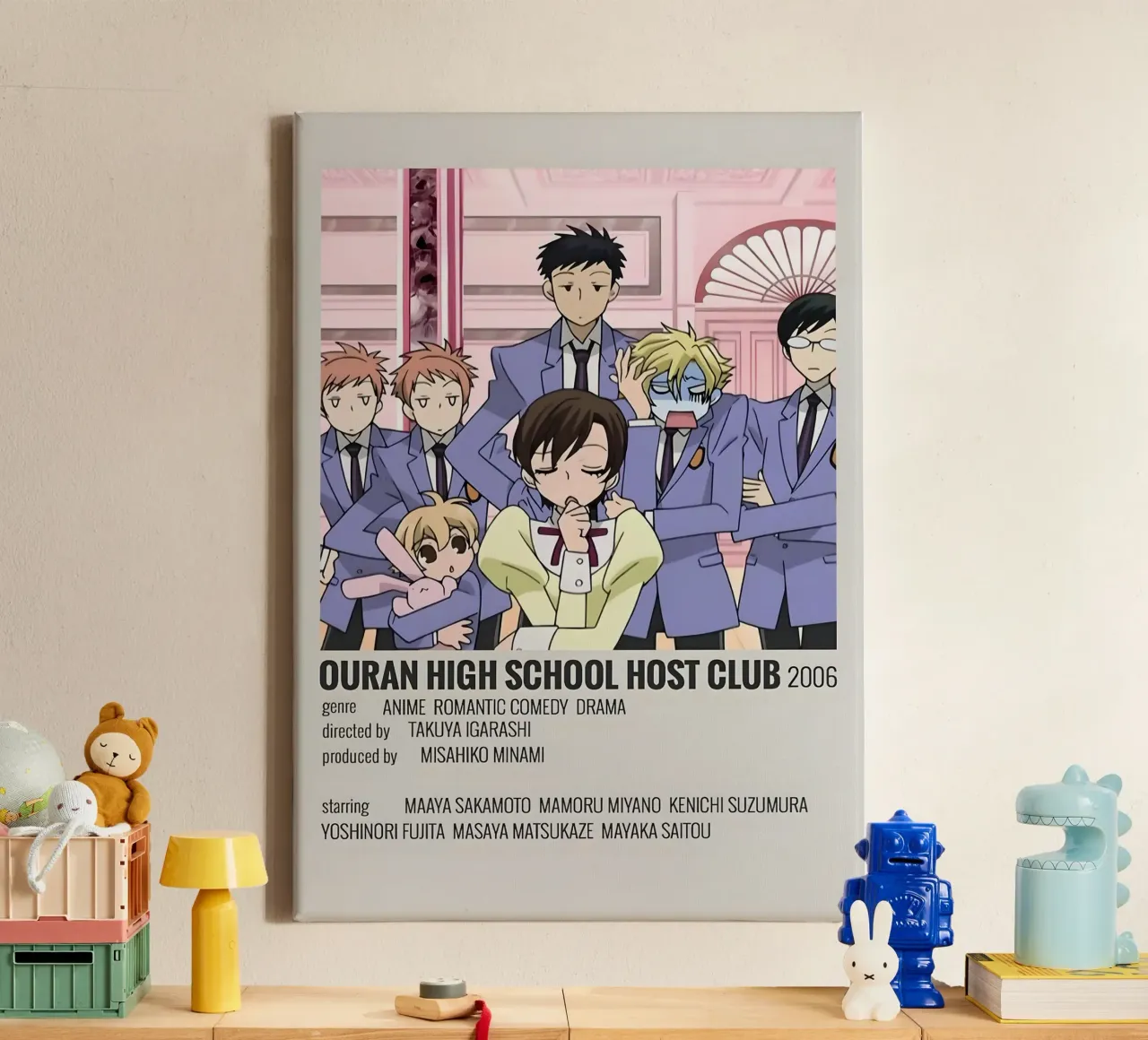 OURAN HIGH SCHOOL HOST CLUB 2006 tela con Cornice a cassetta da Totoya