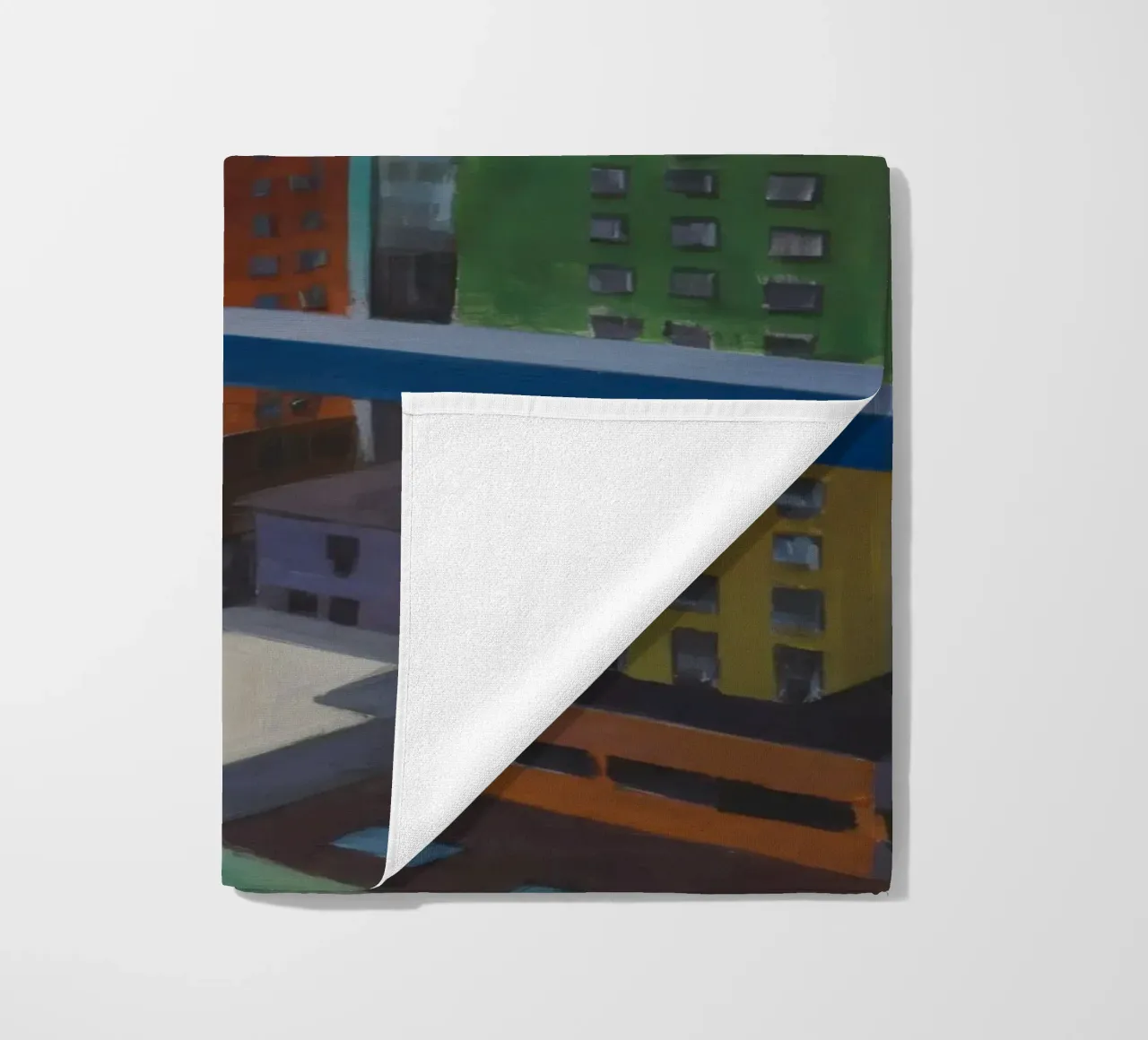 Urban Color Symphony beach towel by Mystic Grain
