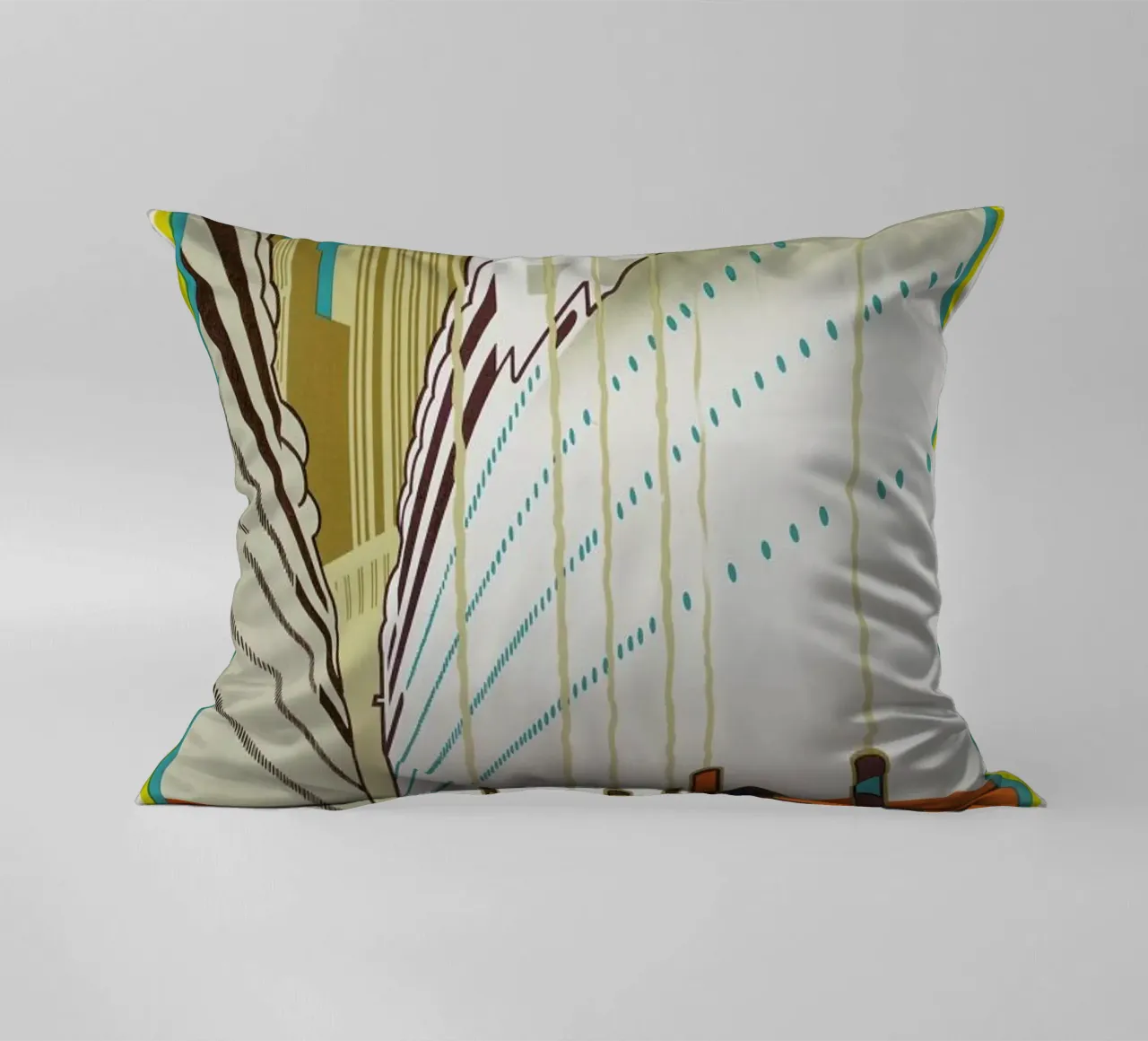 Monogrammed HR-Swedish American Line (Printed by Ronald Massey, London) cuscino da ARTOTHEK