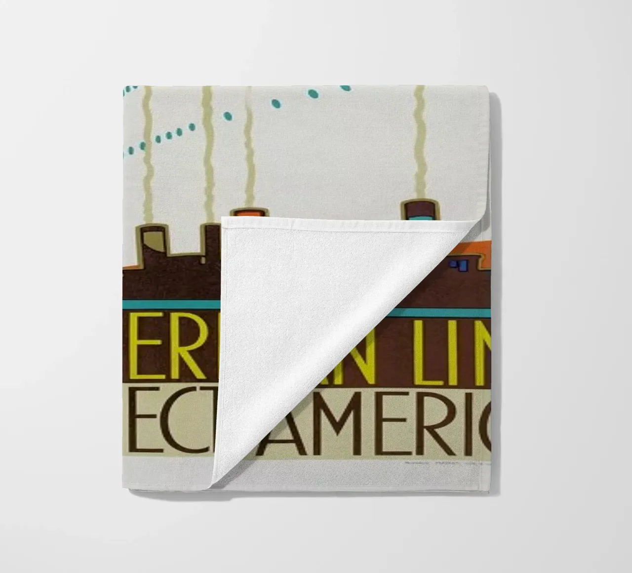Monogrammed HR-Swedish American Line (Printed by Ronald Massey, London) telo mare da ARTOTHEK