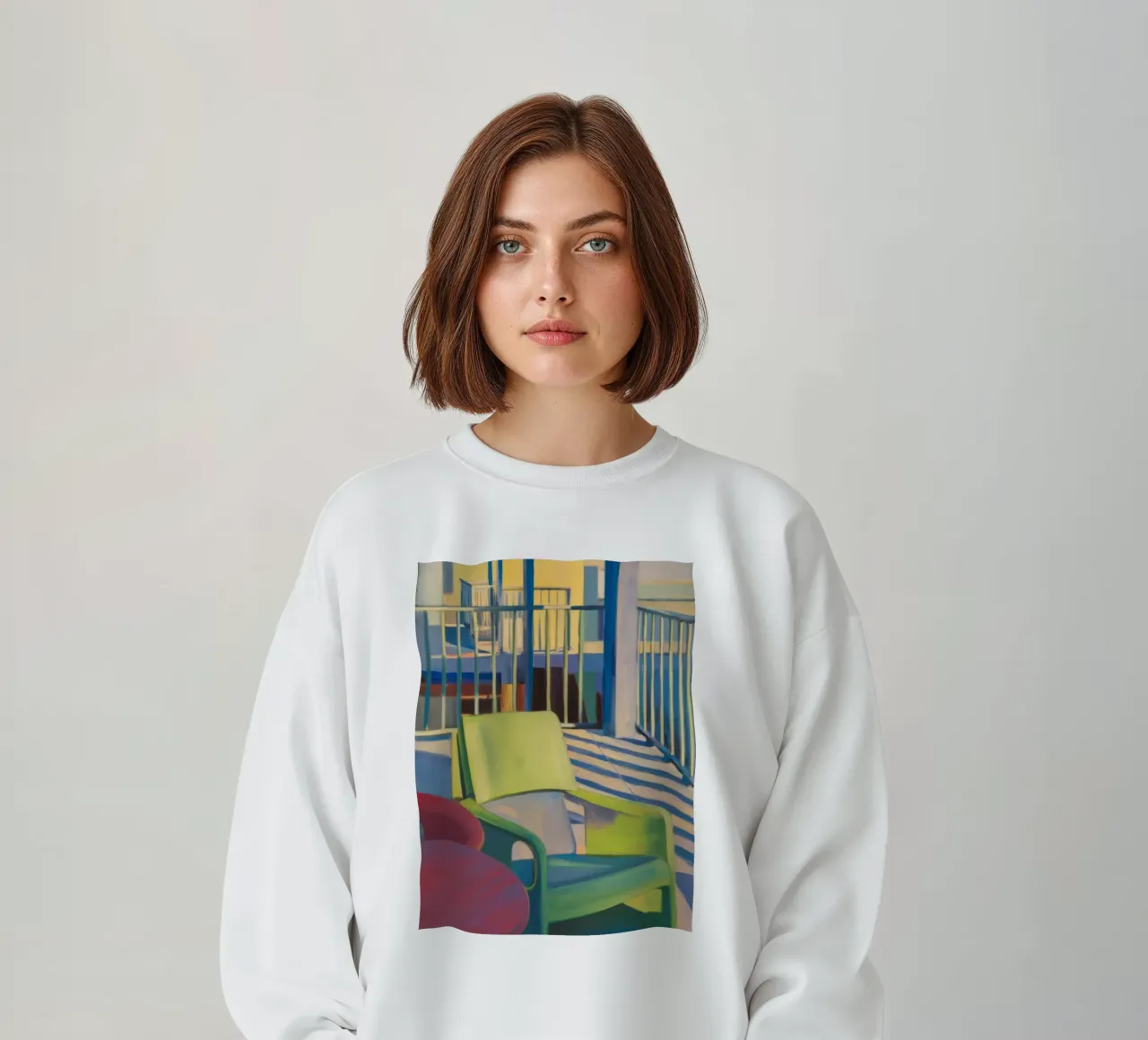 Reverie di luce a righe felpa da Mystic Grain