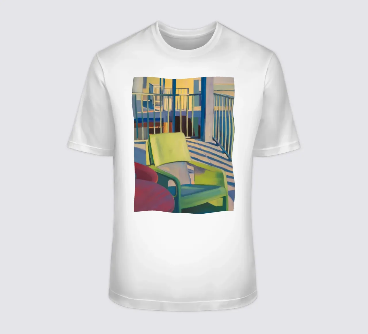 Reverie di luce a righe t-shirt da Mystic Grain