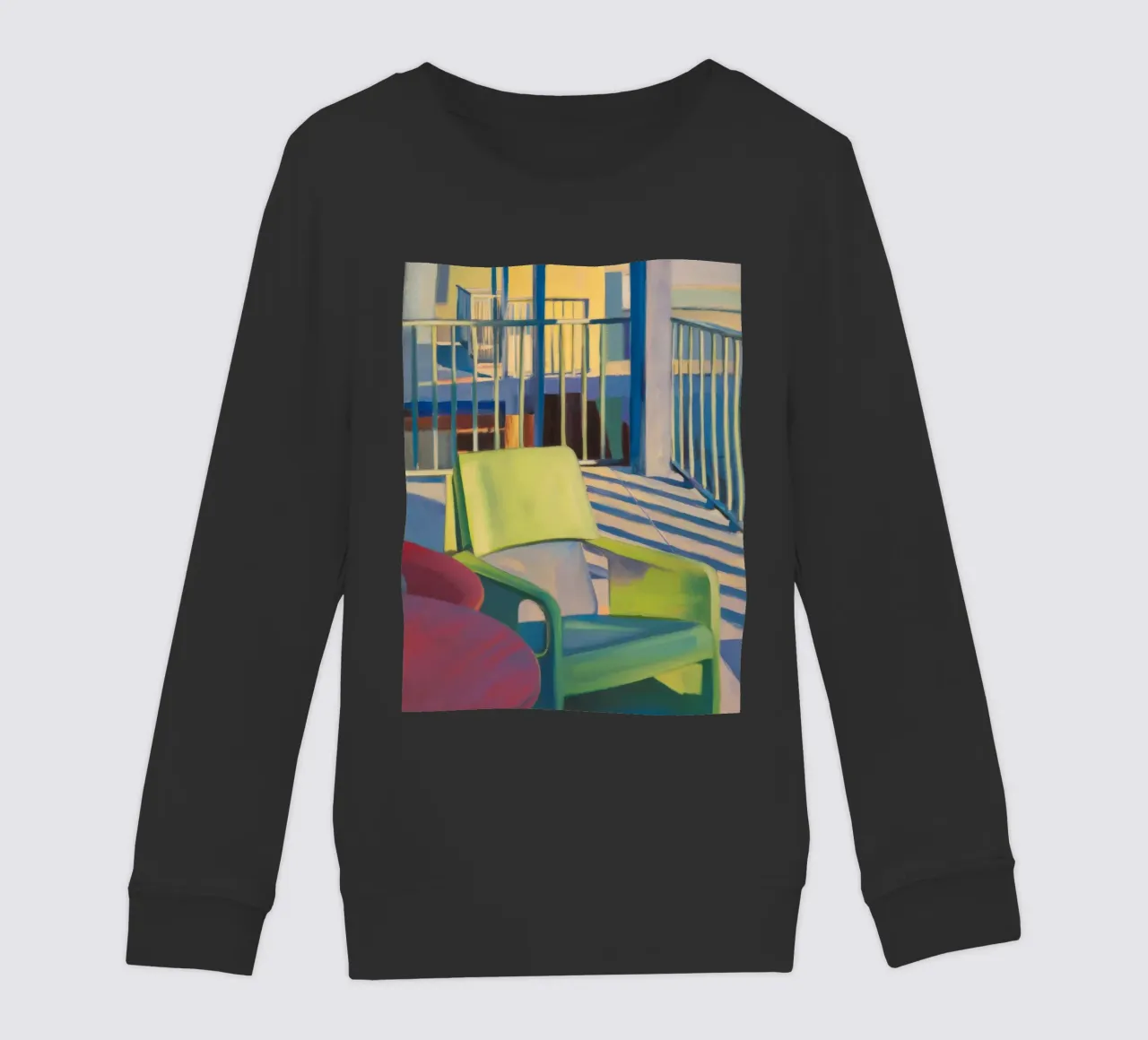 Reverie di luce a righe felpa bambino da Mystic Grain