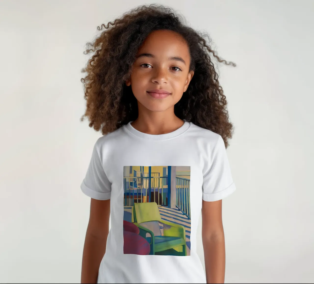 Reverie di luce a righe t-shirt bambini da Mystic Grain