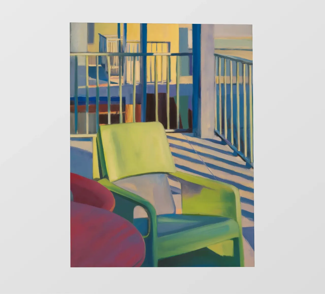 Reverie di luce a righe telo in pvc da Mystic Grain