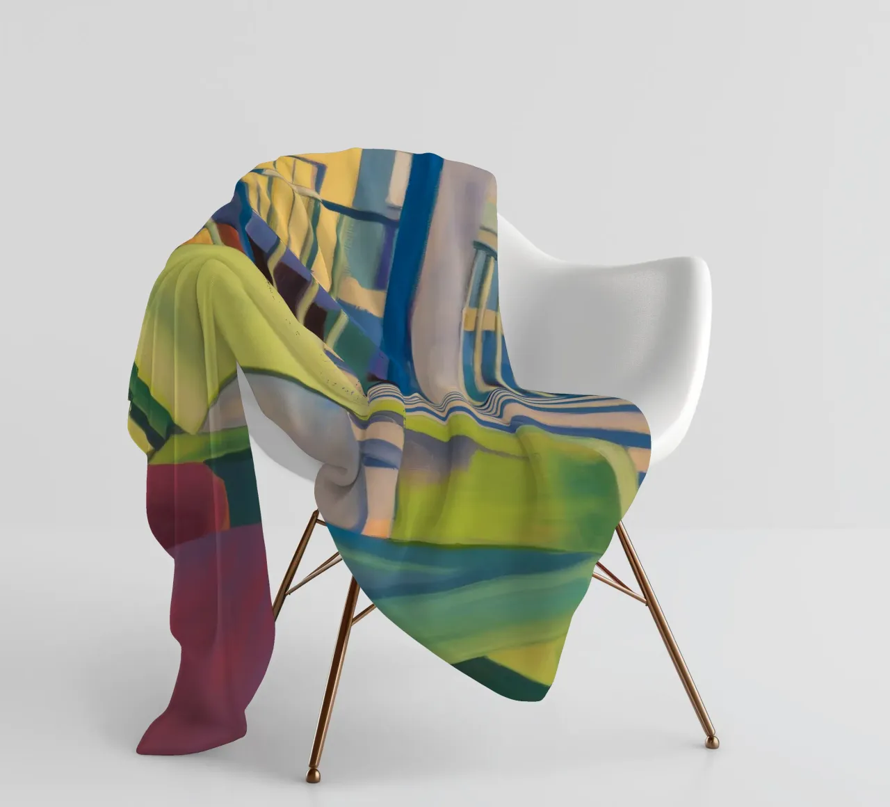 Reverie di luce a righe coperta in pile da Mystic Grain