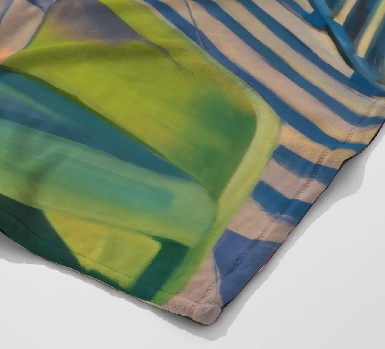 Reverie di luce a righe coperta in pile da Mystic Grain