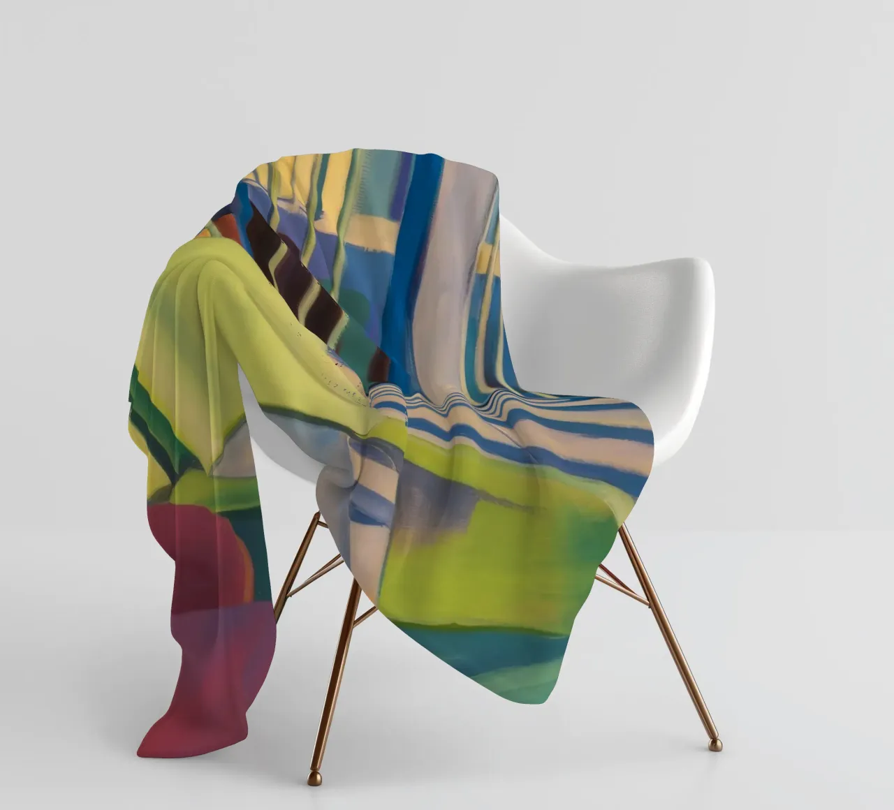 Reverie di luce a righe coperta in pile da Mystic Grain