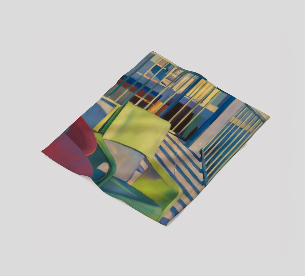 Reverie di luce a righe coperta in pile da Mystic Grain