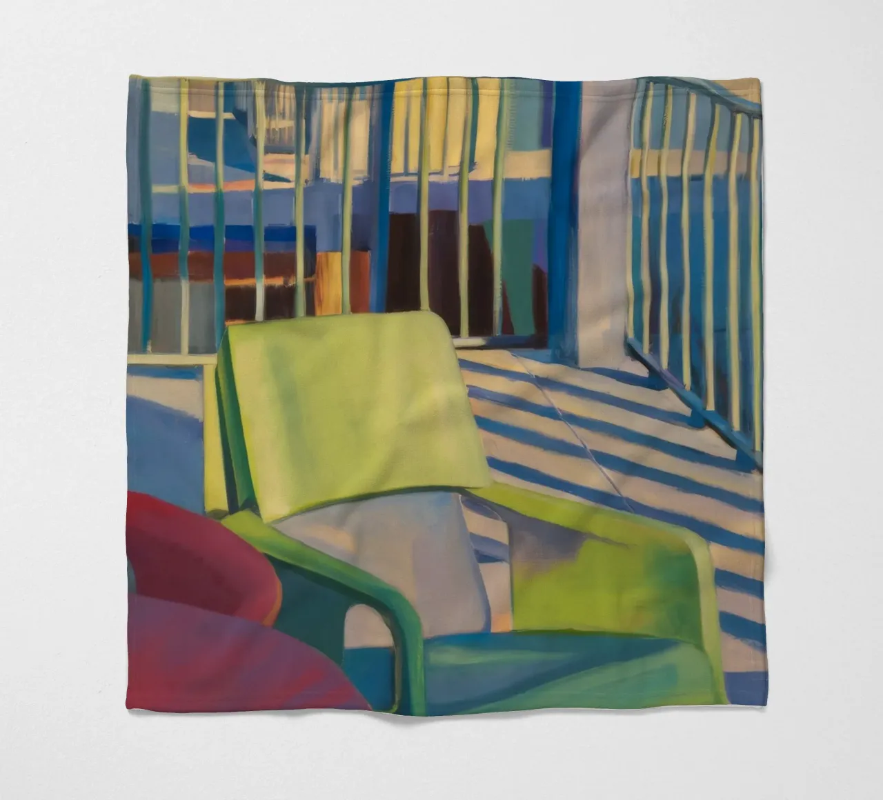 Reverie di luce a righe coperta in pile da Mystic Grain