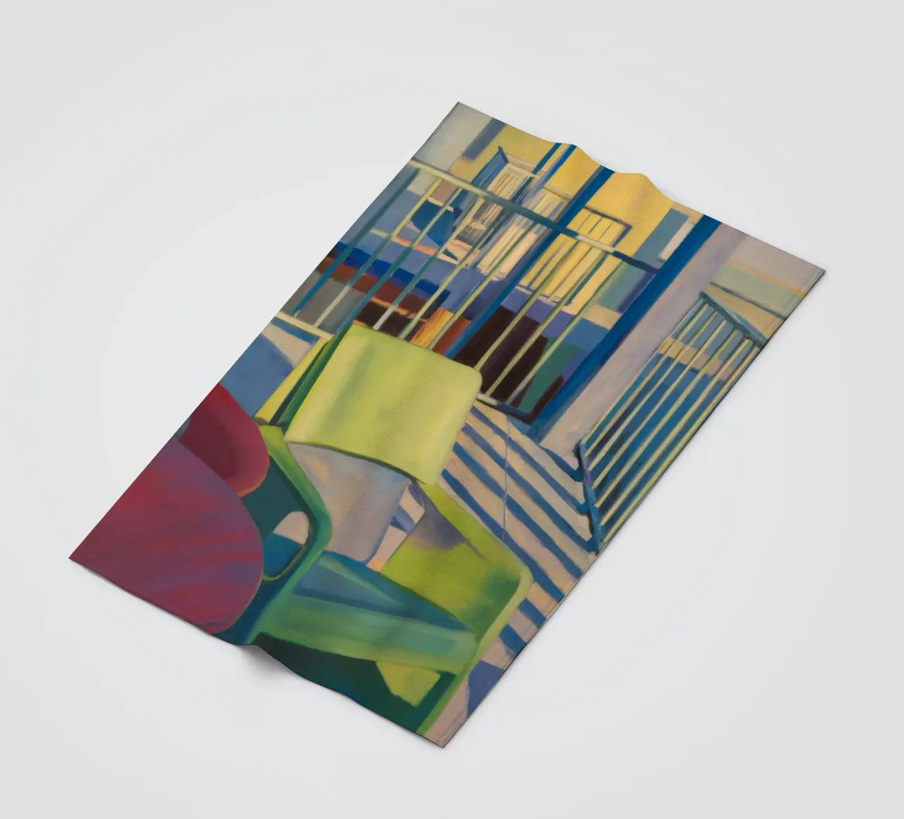 Reverie di luce a righe coperta in pile da Mystic Grain