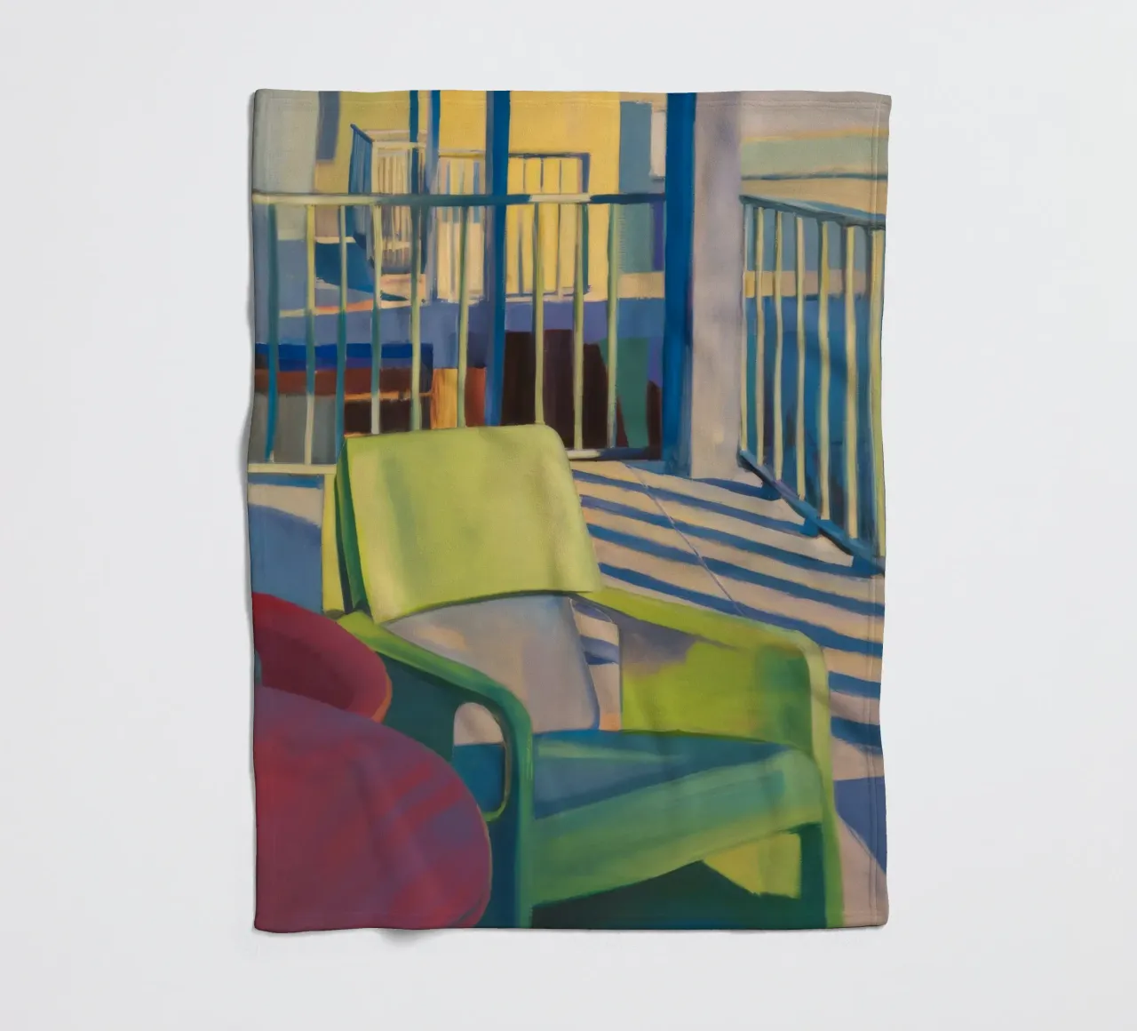 Reverie di luce a righe coperta in pile da Mystic Grain