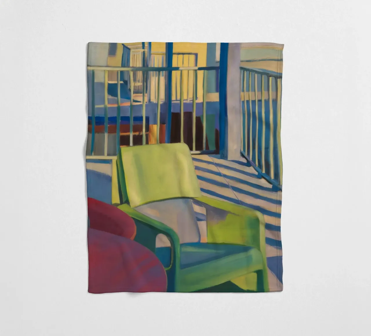 Reverie di luce a righe coperta in pile da Mystic Grain