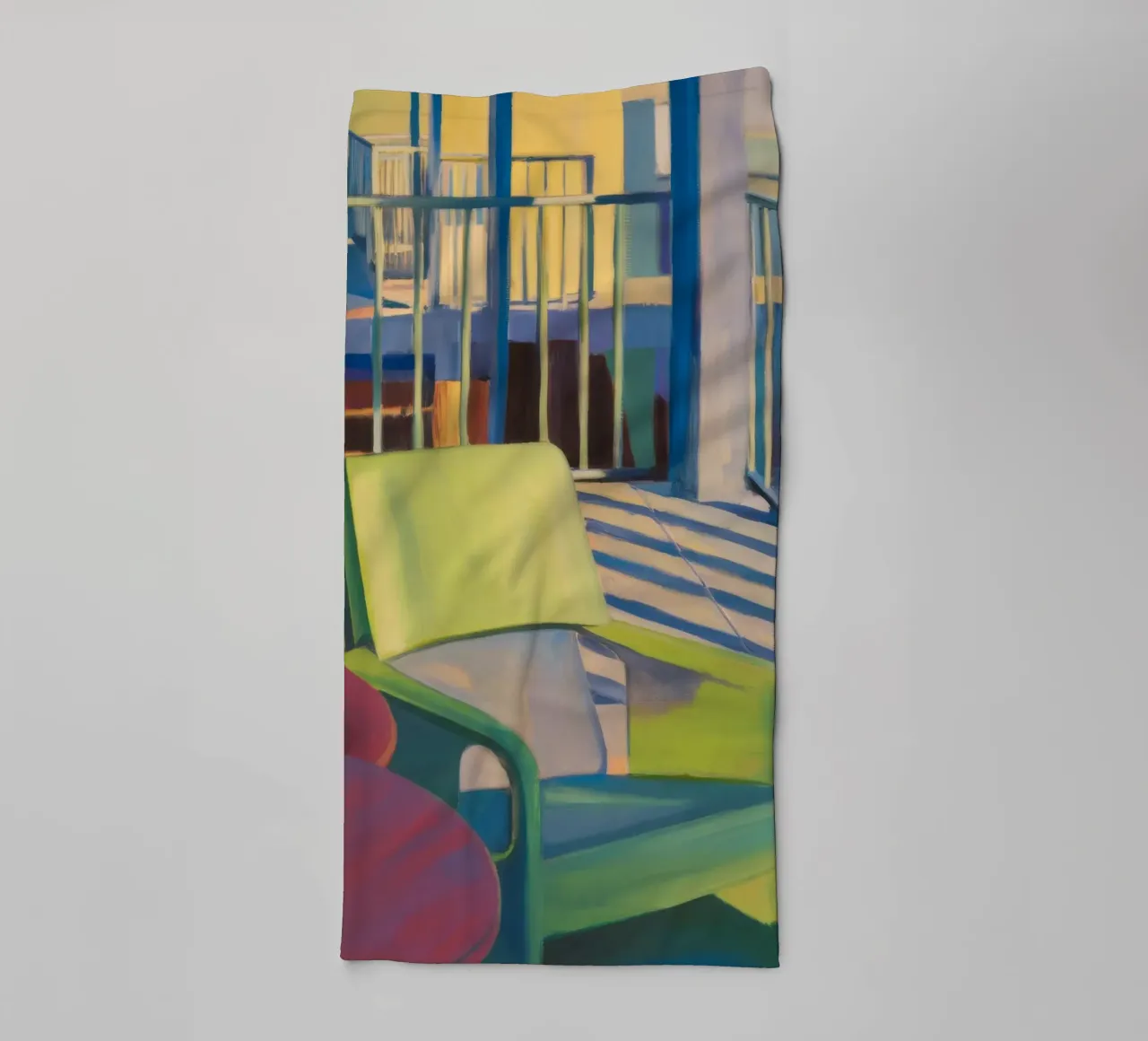 Reverie di luce a righe asciugamano da bagno da Mystic Grain