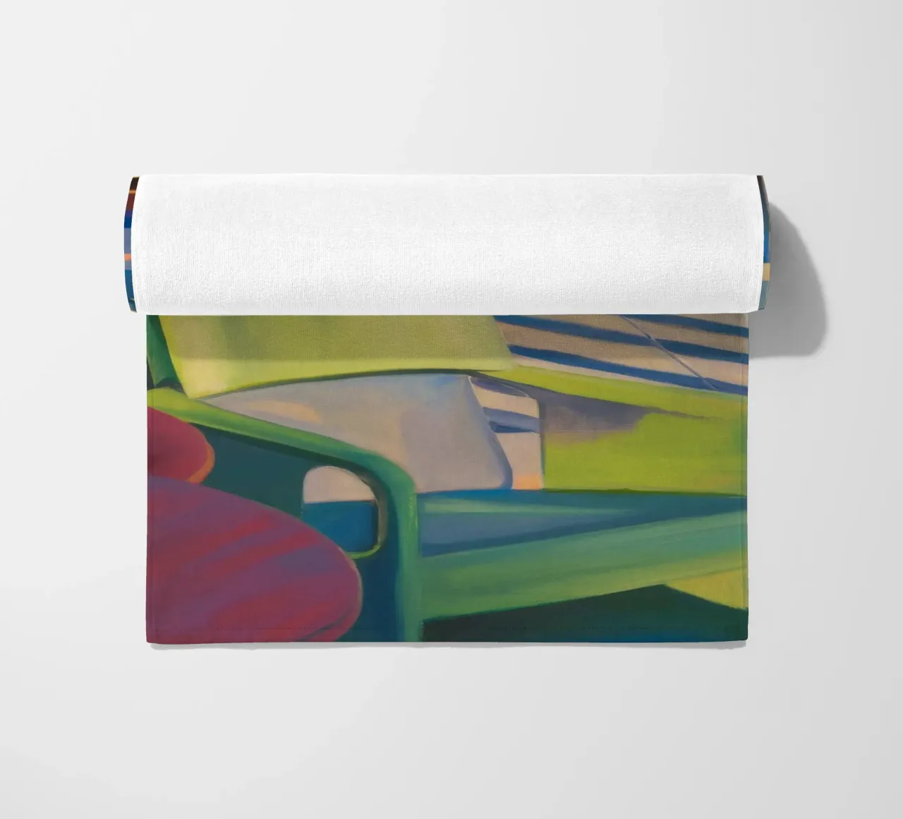 Reverie di luce a righe telo mare da Mystic Grain