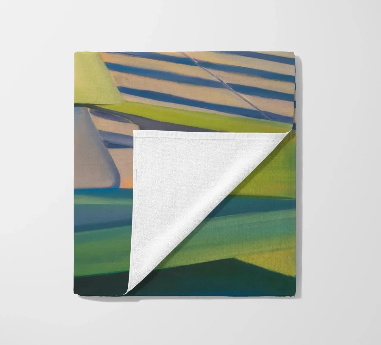 Reverie di luce a righe telo mare da Mystic Grain