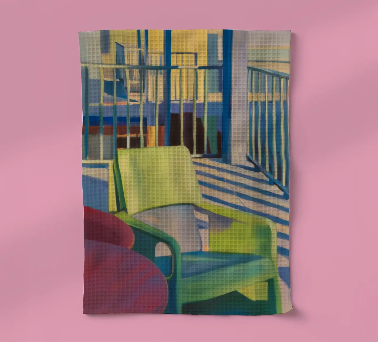 Reverie di luce a righe canovaccio da cucina da Mystic Grain