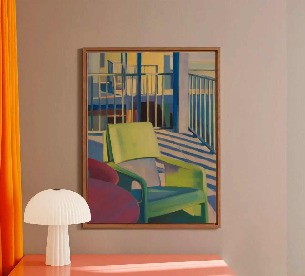 Reverie di luce a righe alluminio dibond da Mystic Grain