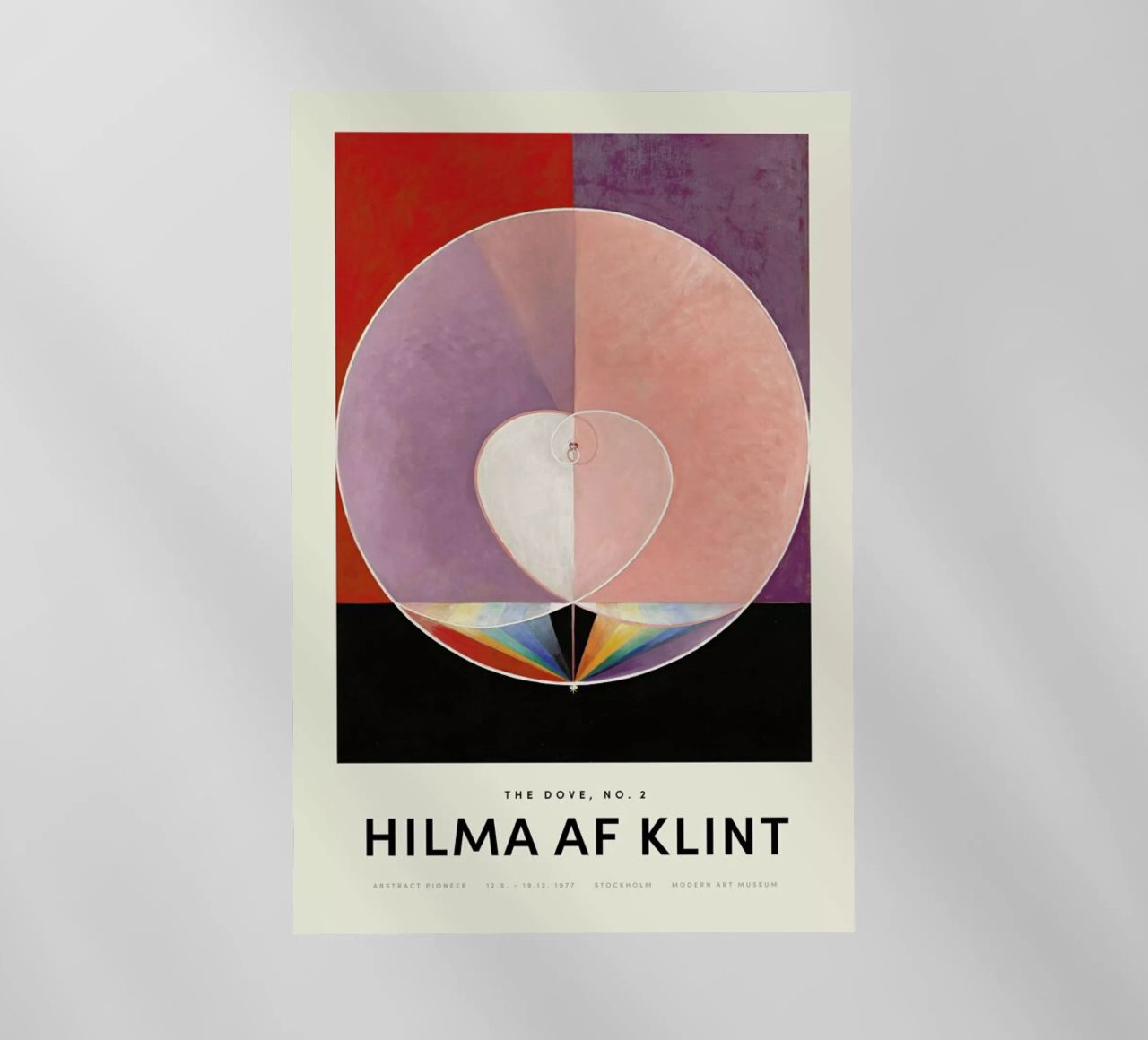 Hilma af Klint - Dove, No. 2 pellicola backlit da Vintage by JUNIQE