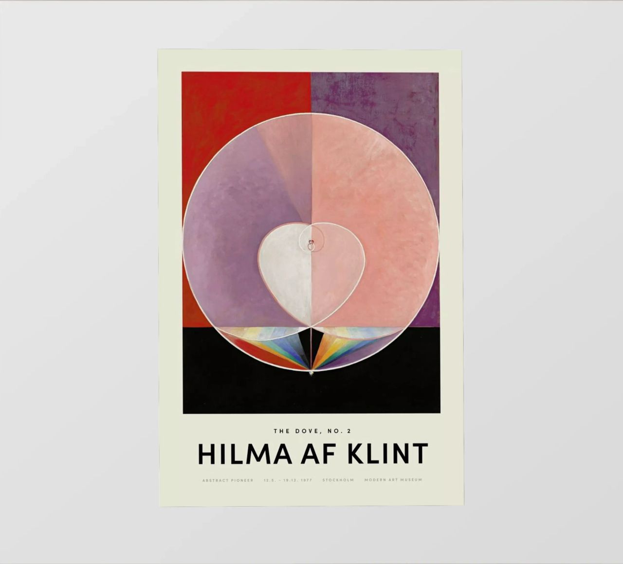 Hilma af Klint - Dove, No. 2 pellicola backlit da Vintage by JUNIQE